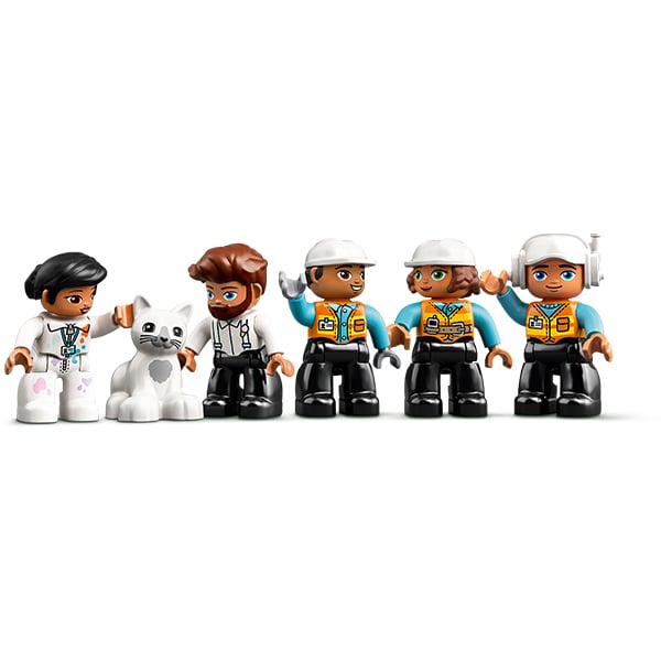 LEGO Duplo: Macara si constructie 10933, 2 ani+, 123 piese