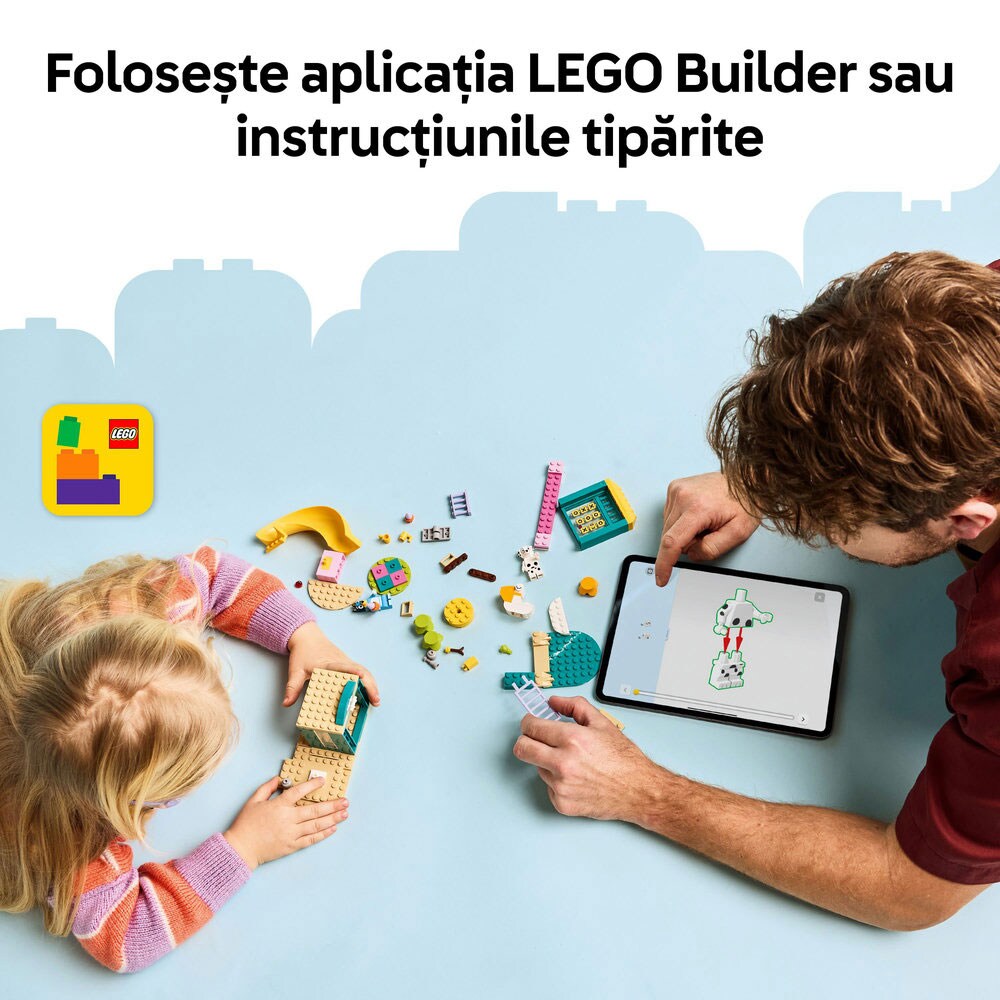 LEGO Bluey: Distractie la locul de joaca cu Blue si Chloe 11201, 4 ani+, 104 piese