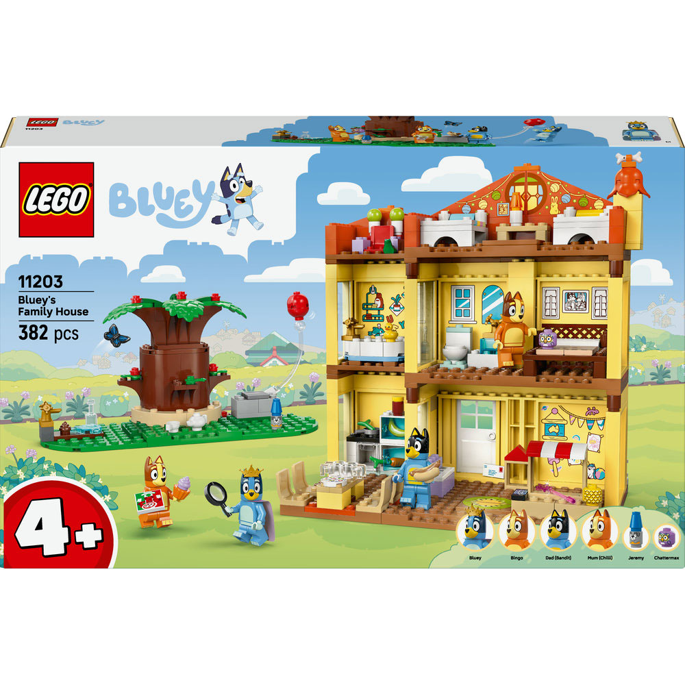 LEGO Bluey: Casa familiei lui Blue 11203, 4 ani+, 382 piese