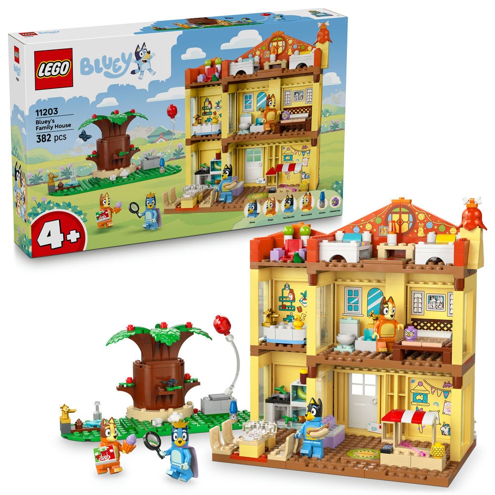 LEGO Bluey: Casa familiei lui Blue 11203, 4 ani+, 382 piese