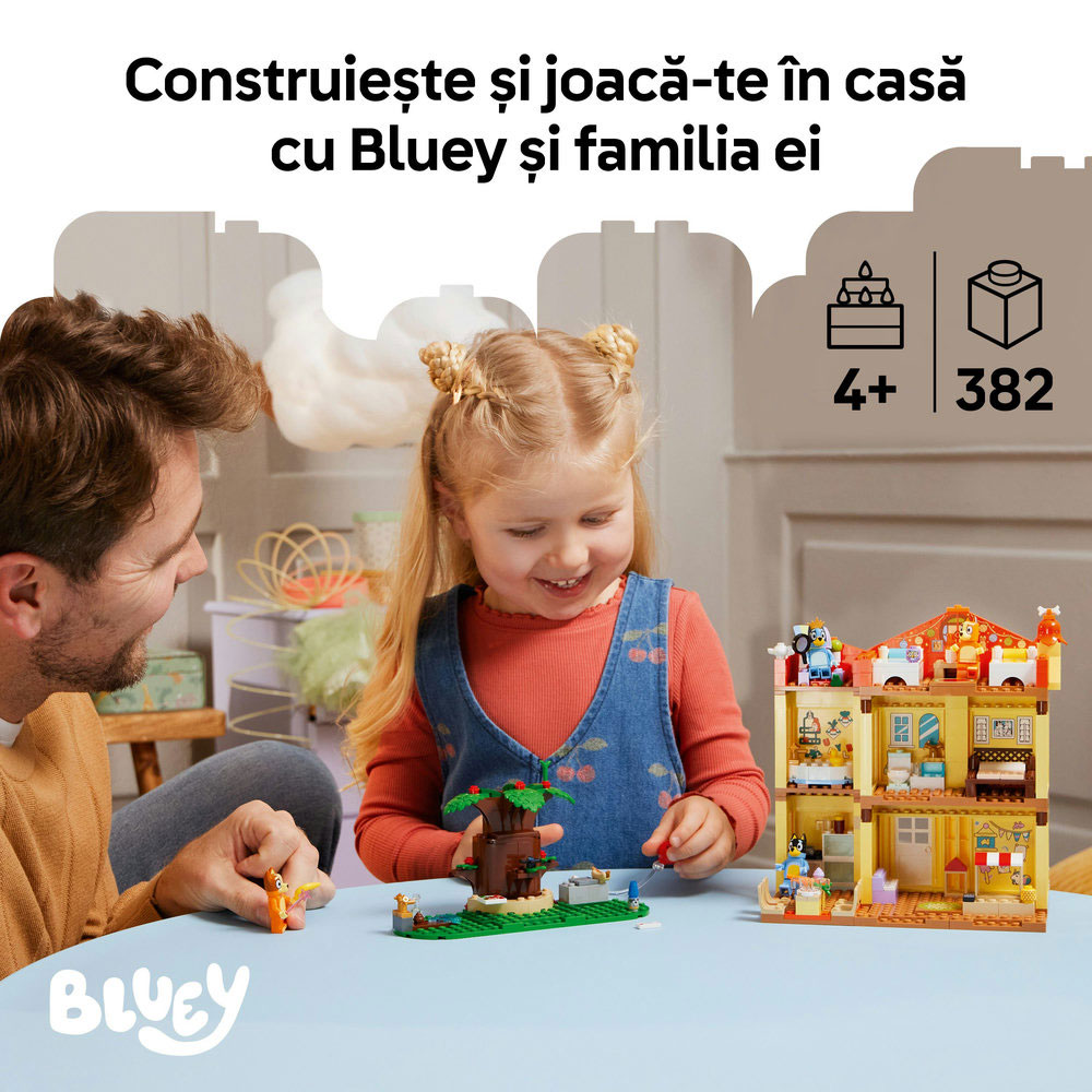 LEGO Bluey: Casa familiei lui Blue 11203, 4 ani+, 382 piese