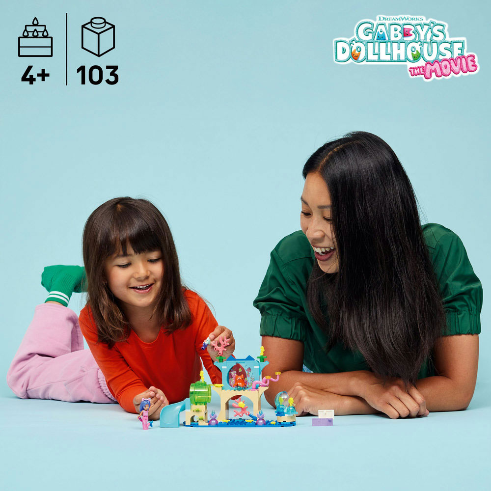 LEGO Gabby's Dollhouse: Aventurile in acvariu ale sirenei Gabby 11204, 4 ani+, 103 piese