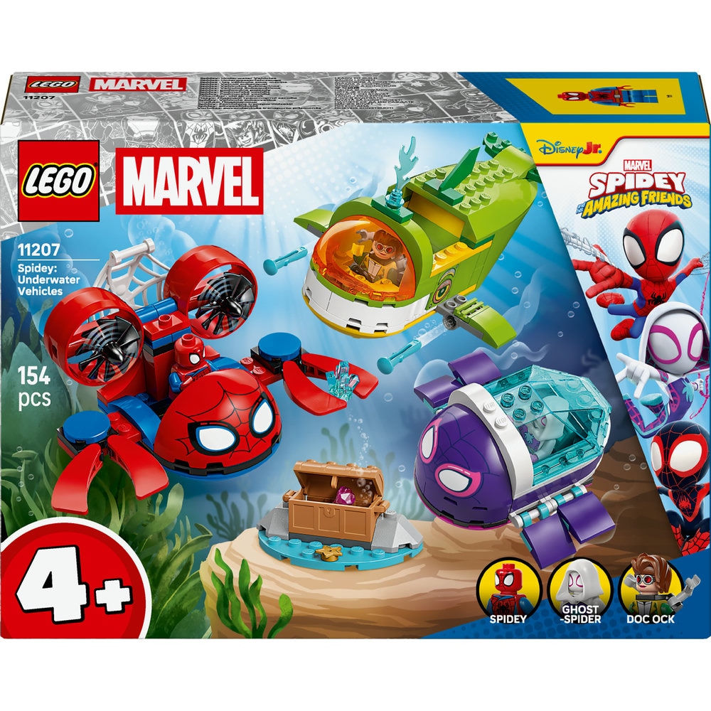 LEGO Spidey: Vehicule subacvatice 11207, 4 ani+, 154 piese