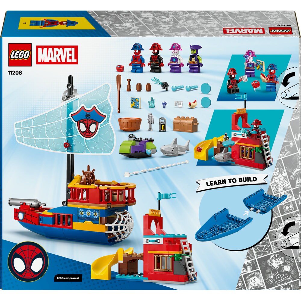 LEGO Spidey: Corabia de pirati a echipei lui Spidey 11208, 4 ani+, 201 piese