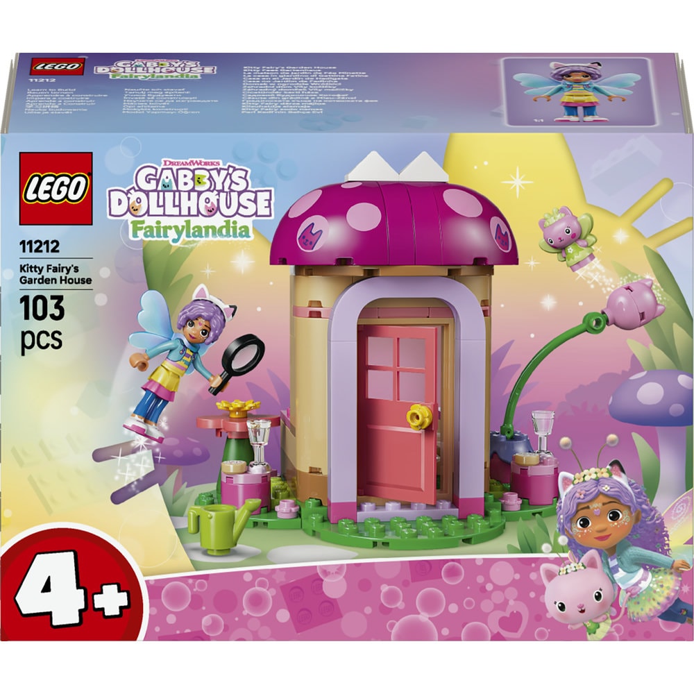 LEGO Gabby's Dollhouse: Casuta din gradina a Miau-Zanei 11212, 4 ani+, 103 piese