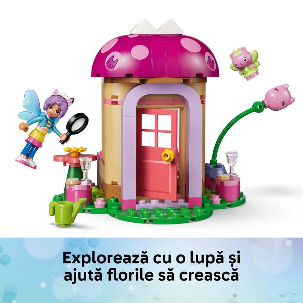 LEGO Gabby's Dollhouse: Casuta din gradina a Miau-Zanei 11212, 4 ani+, 103 piese