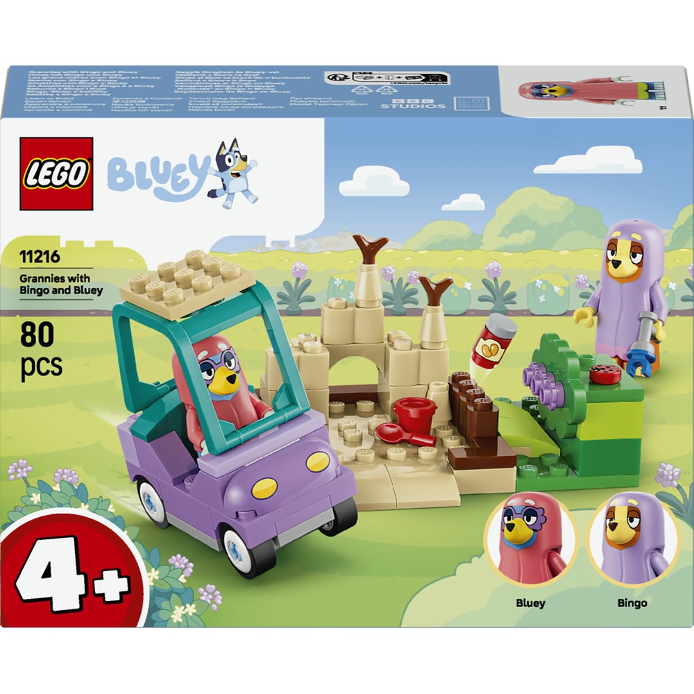 LEGO Bluey: Bingo si Blue se joaca de-a bunicutele 11216, 4 ani+, 80 piese