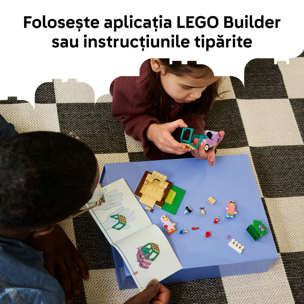 LEGO Bluey: Bingo si Blue se joaca de-a bunicutele 11216, 4 ani+, 80 piese