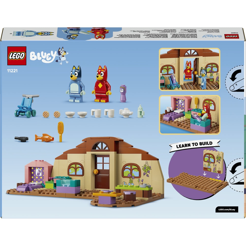 LEGO Bluey: La scoala cu Rusty si Blue 11221, 4 ani+, 106 piese