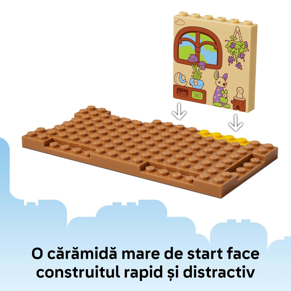 LEGO Bluey: La scoala cu Rusty si Blue 11221, 4 ani+, 106 piese