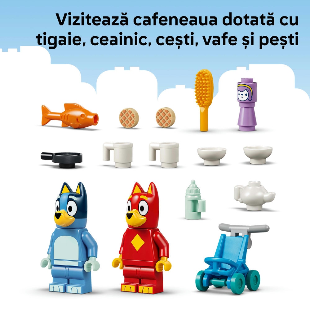 LEGO Bluey: La scoala cu Rusty si Blue 11221, 4 ani+, 106 piese
