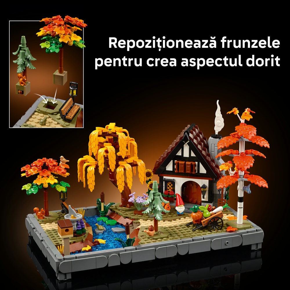 LEGO Icons: Gradina de cabana toamna 11372, 18 ani+, 1102 piese