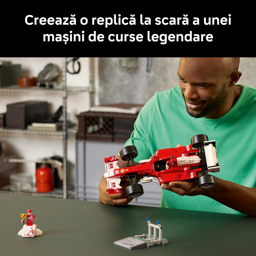 LEGO Icons: Ferrari F2004 si Michael Schumacher 11375, 18 ani+, 735 piese