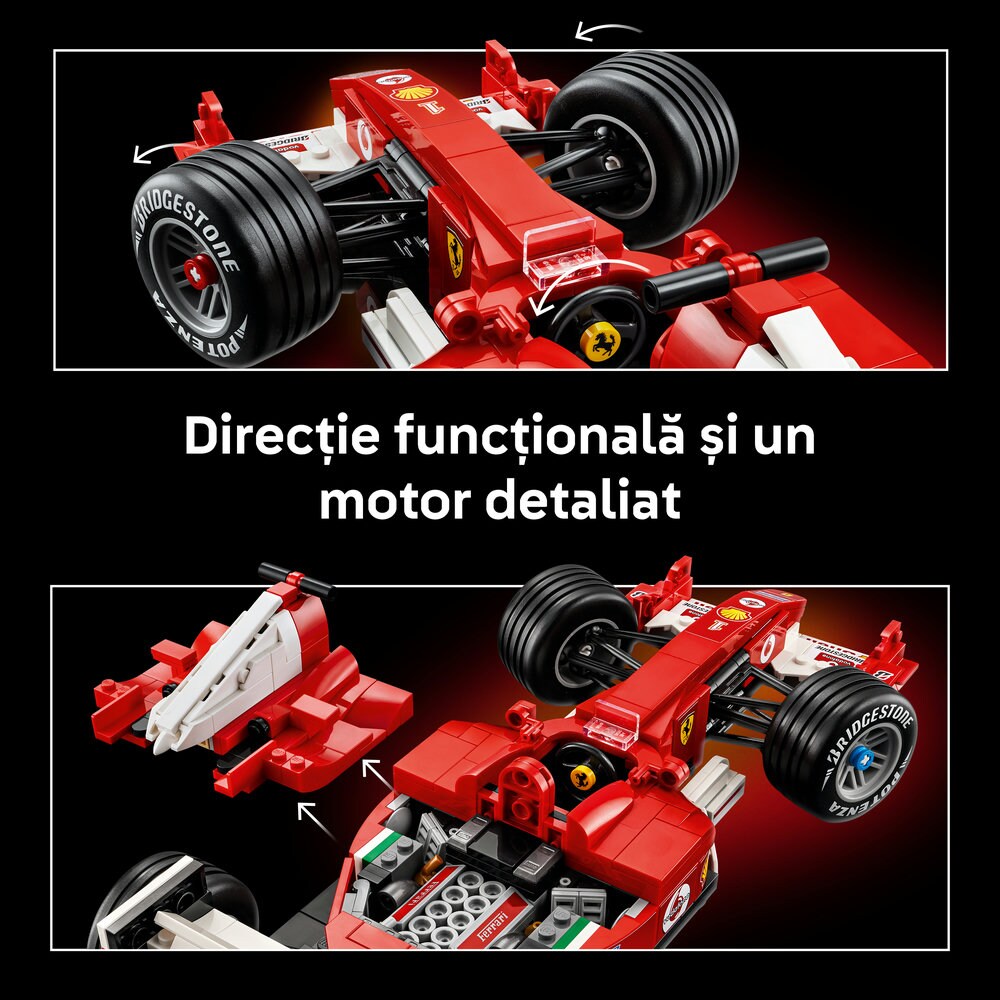 LEGO Icons: Ferrari F2004 si Michael Schumacher 11375, 18 ani+, 735 piese