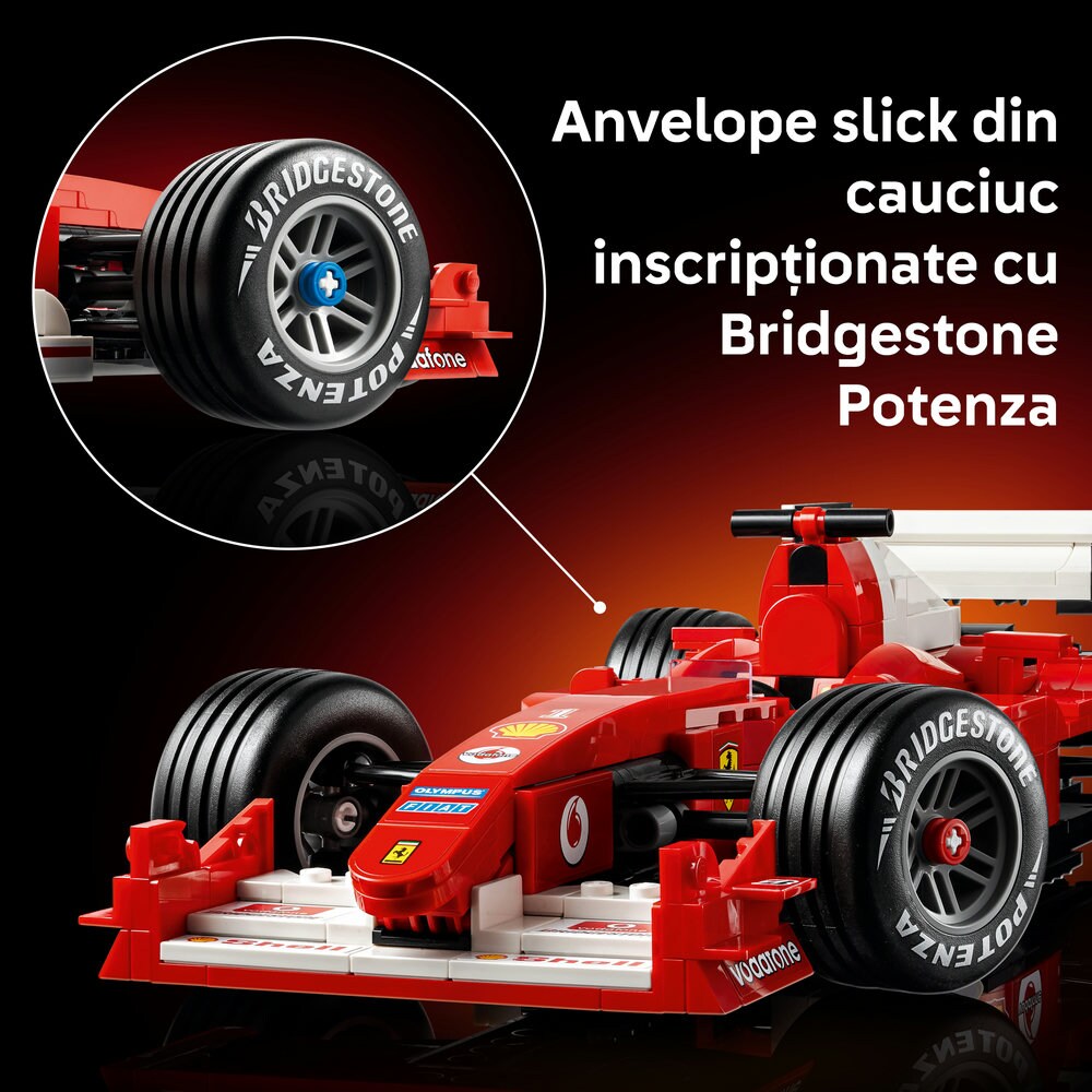 LEGO Icons: Ferrari F2004 si Michael Schumacher 11375, 18 ani+, 735 piese