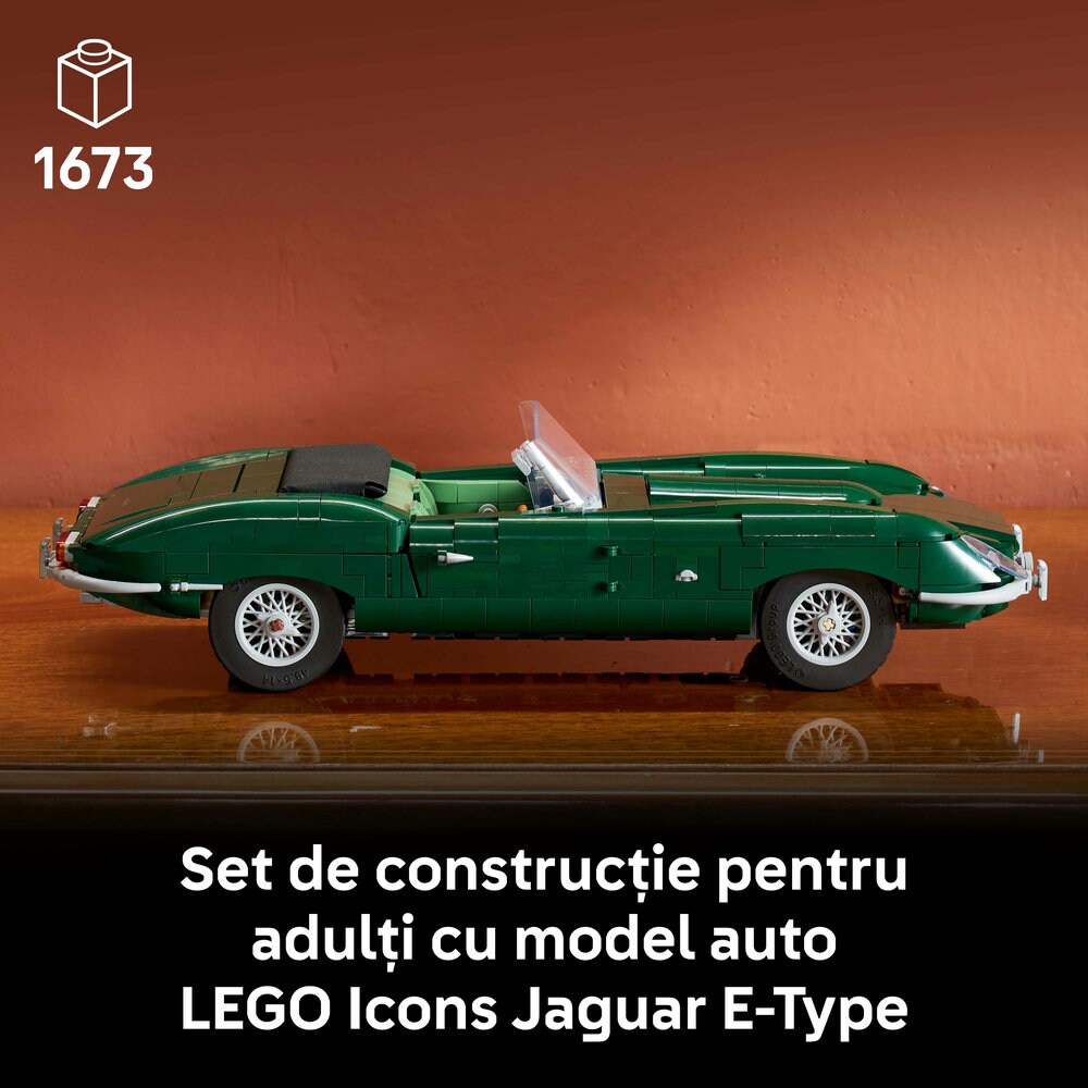 LEGO Icons: Jaguar E-Type 11381, 18 ani+, 1673 piese