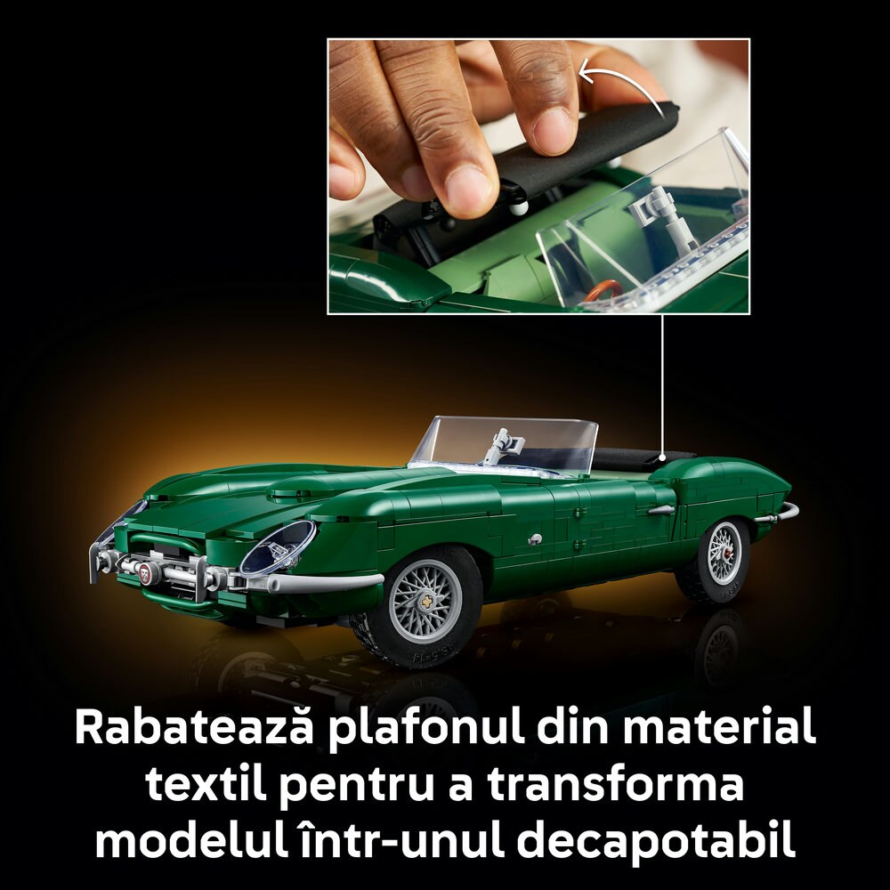 LEGO Icons: Jaguar E-Type 11381, 18 ani+, 1673 piese
