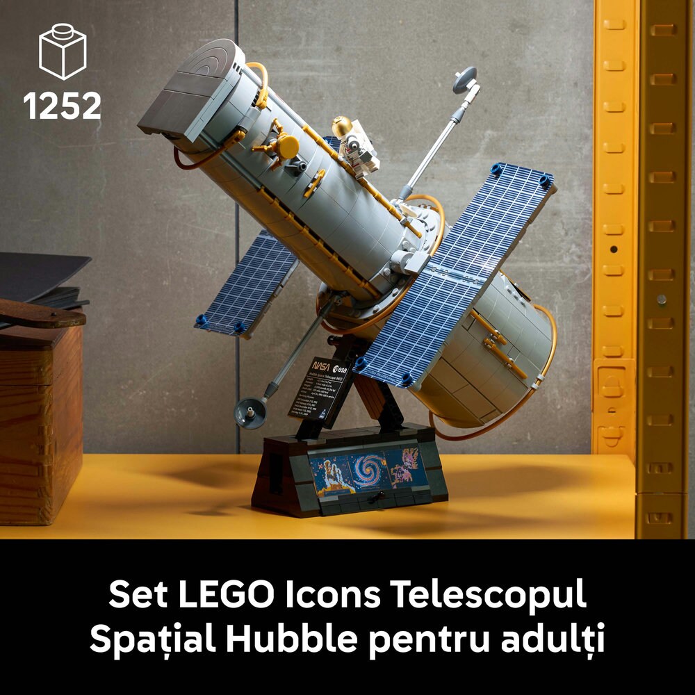 LEGO Icons: Telescopul spatial Hubble 11382, 18 ani+, 1252 piese