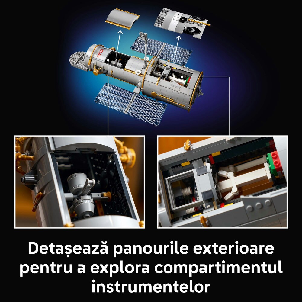 LEGO Icons: Telescopul spatial Hubble 11382, 18 ani+, 1252 piese