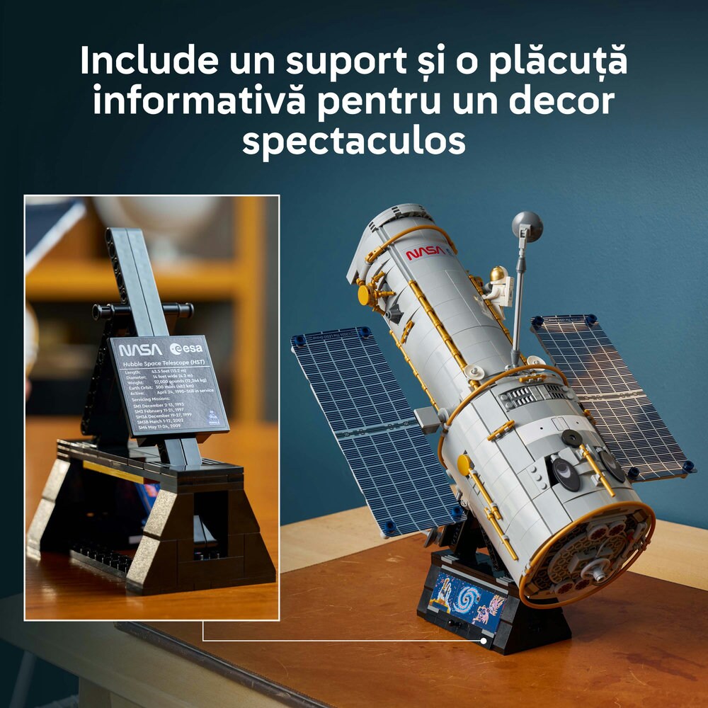 LEGO Icons: Telescopul spatial Hubble 11382, 18 ani+, 1252 piese