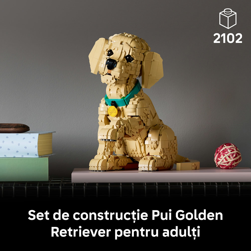 LEGO Icons: Catelus - Golden Retriever 11384, 18 ani+, 2102 piese