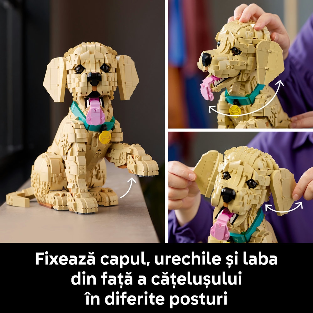 LEGO Icons: Catelus - Golden Retriever 11384, 18 ani+, 2102 piese