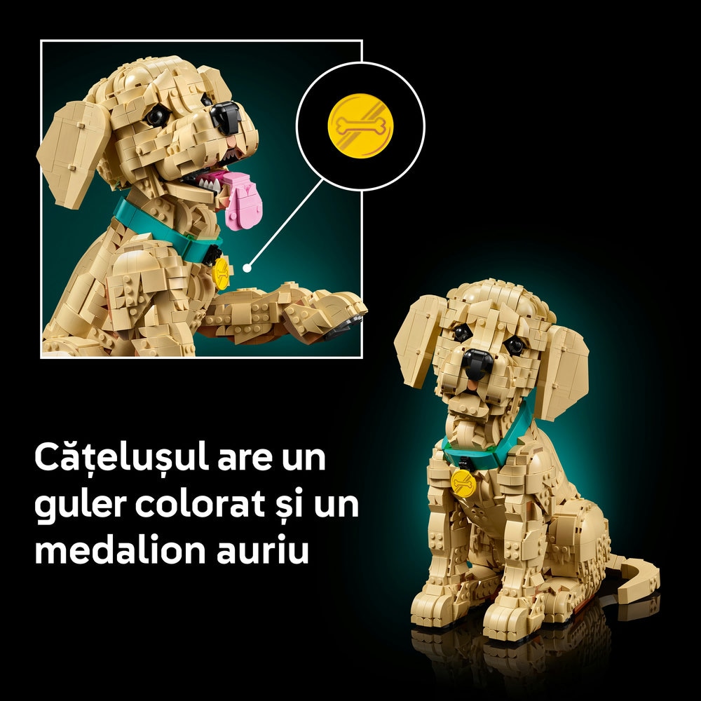 LEGO Icons: Catelus - Golden Retriever 11384, 18 ani+, 2102 piese
