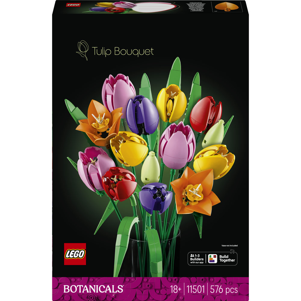 LEGO Botanicals: Buchet de lalele 11501, 18 ani+, 576 piese