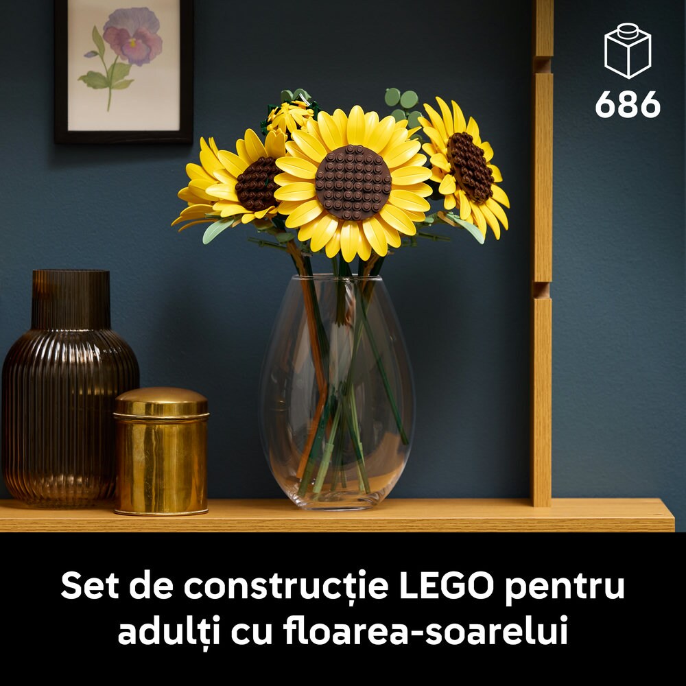 LEGO Botanicals: Buchet de florile-soarelui 11502, 18 ani+, 686 piese