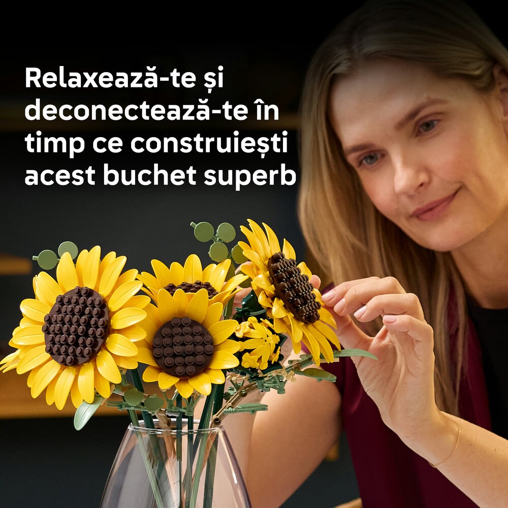 LEGO Botanicals: Buchet de florile-soarelui 11502, 18 ani+, 686 piese