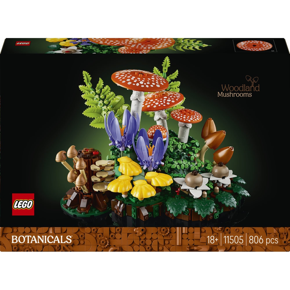 LEGO Botanicals: Ciuperci de padure 11505, 18 ani+, 806 piese
