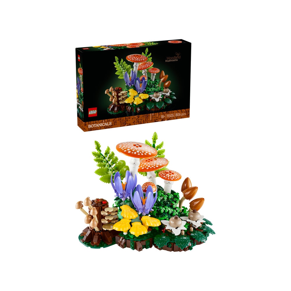 LEGO Botanicals: Ciuperci de padure 11505, 18 ani+, 806 piese