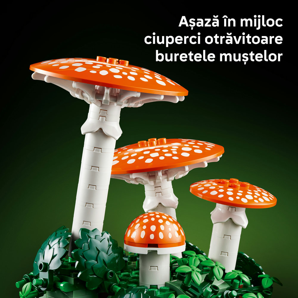 LEGO Botanicals: Ciuperci de padure 11505, 18 ani+, 806 piese