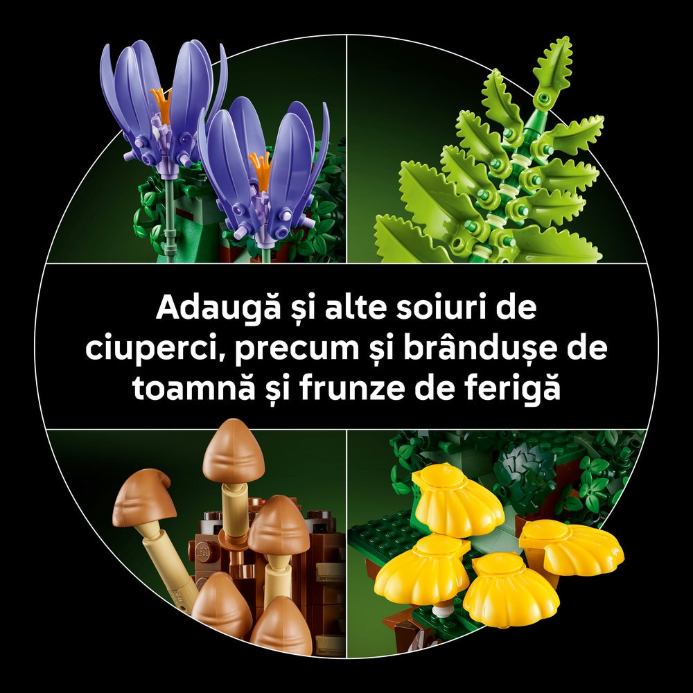 LEGO Botanicals: Ciuperci de padure 11505, 18 ani+, 806 piese