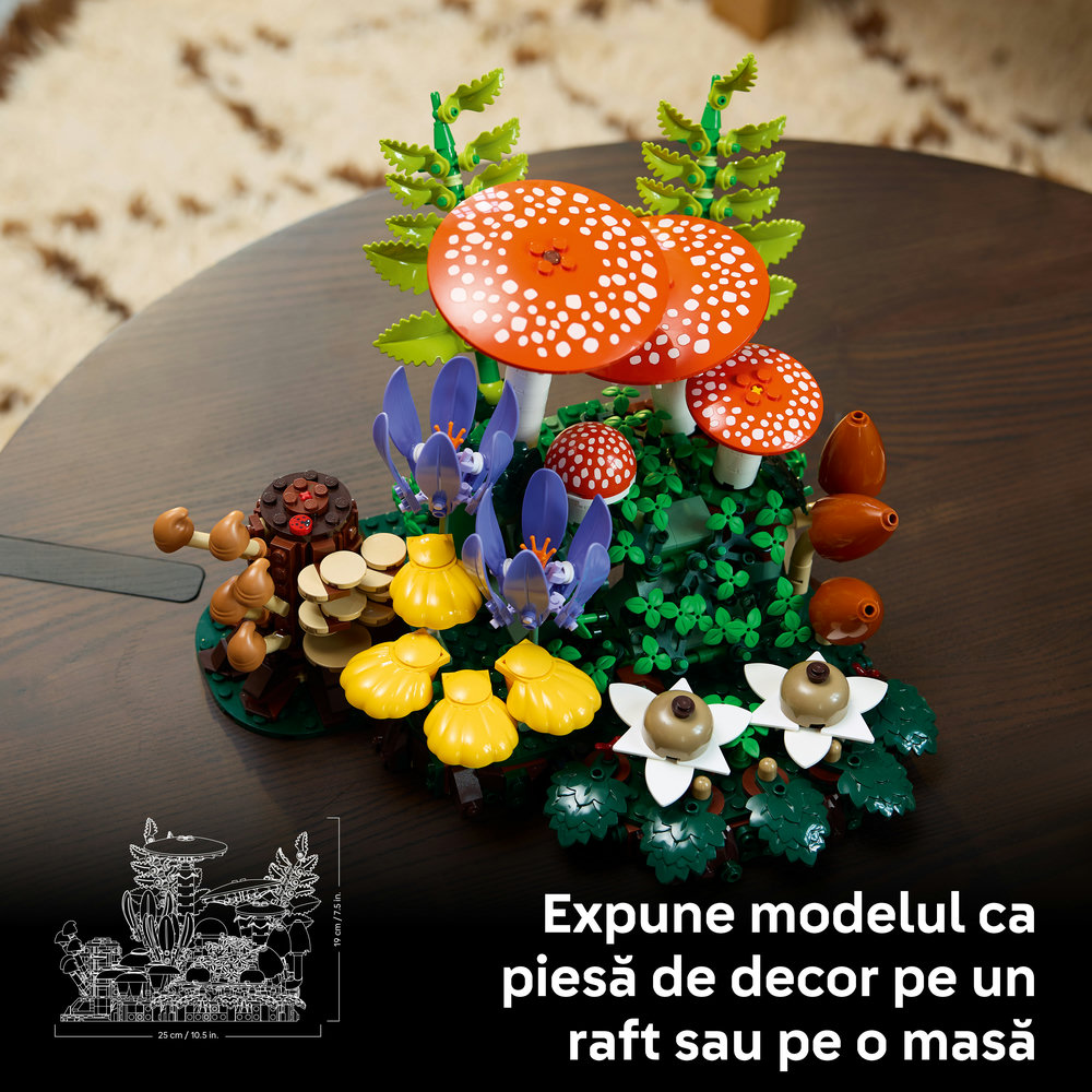 LEGO Botanicals: Ciuperci de padure 11505, 18 ani+, 806 piese