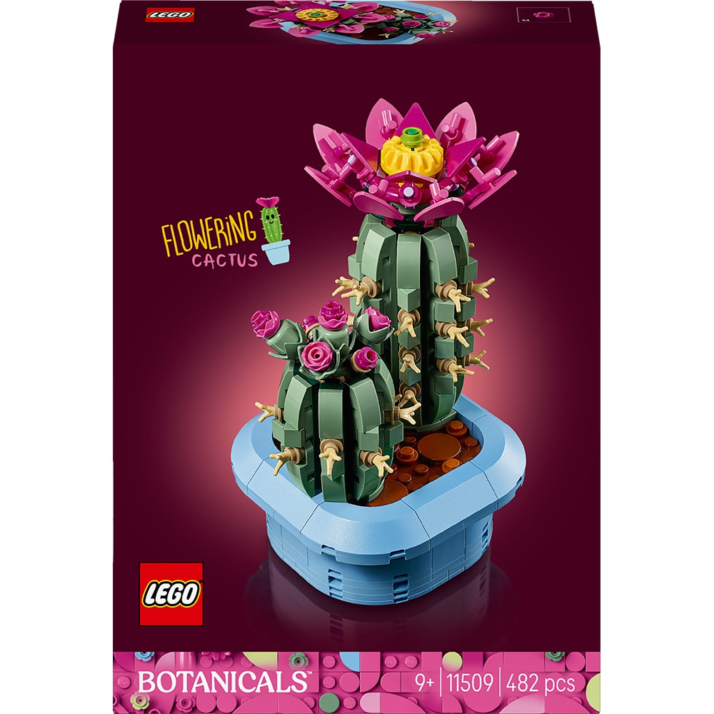 LEGO Botanicals: Cactus inflorit 11509, 9 ani+, 482 piese