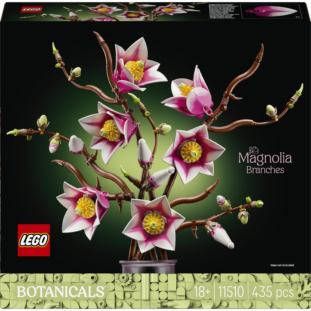 LEGO Botanicals: Crengute de magnolie 11510, 18 ani+, 435 piese