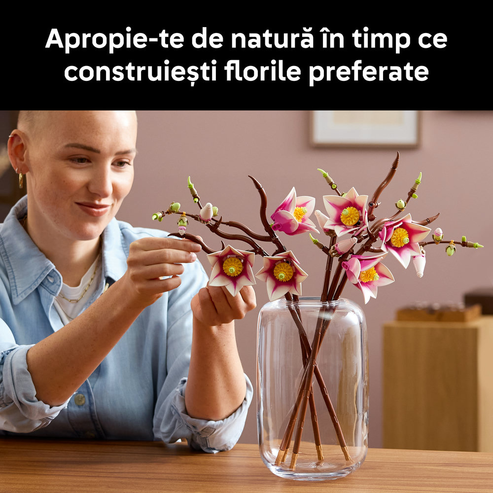 LEGO Botanicals: Crengute de magnolie 11510, 18 ani+, 435 piese