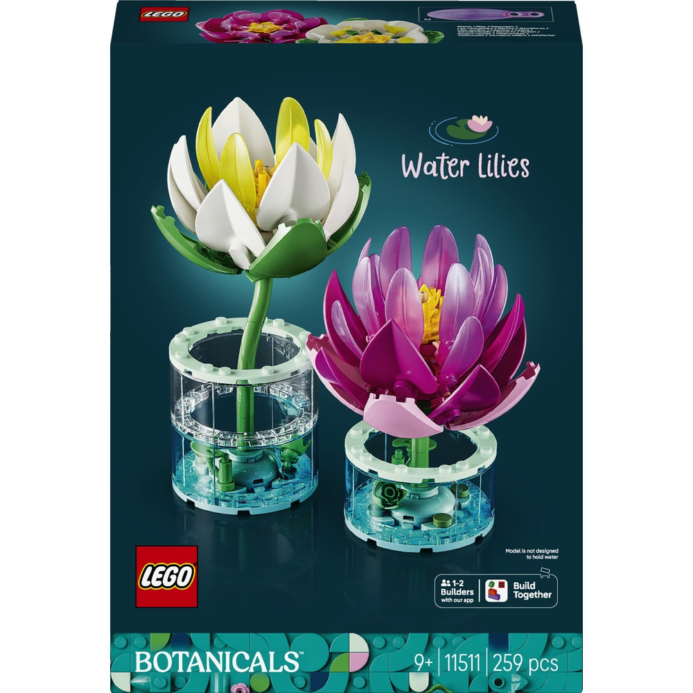 LEGO Botanicals: Nuferi 11511, 9 ani+, 259 piese