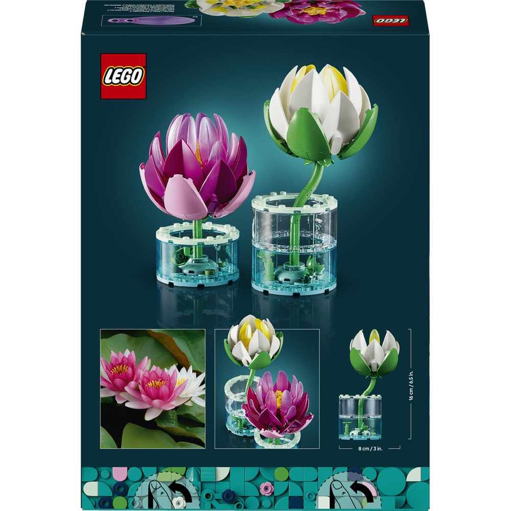 LEGO Botanicals: Nuferi 11511, 9 ani+, 259 piese