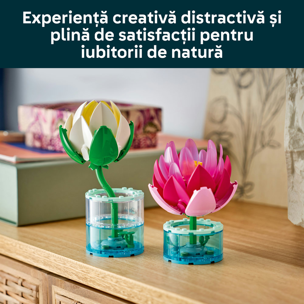 LEGO Botanicals: Nuferi 11511, 9 ani+, 259 piese