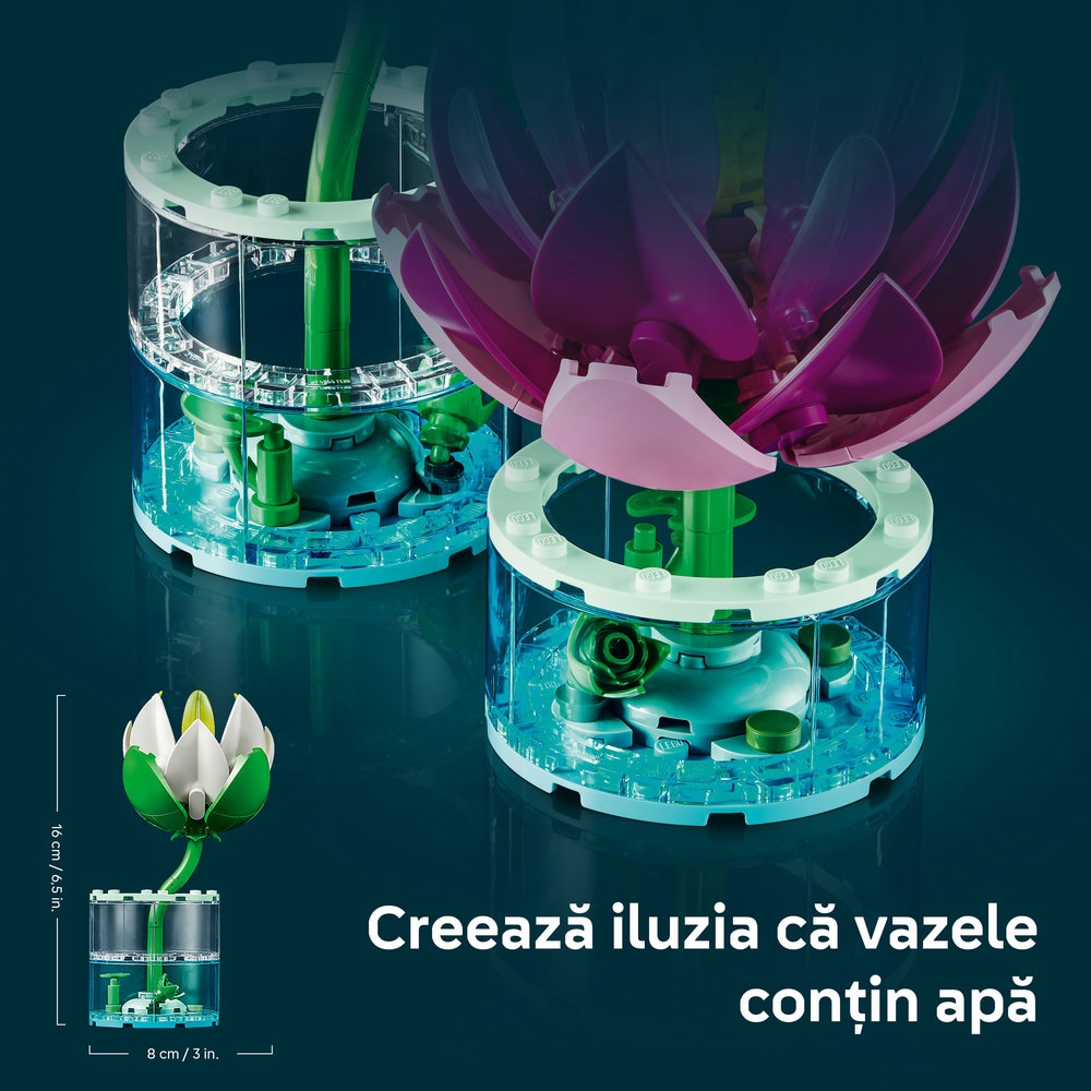 LEGO Botanicals: Nuferi 11511, 9 ani+, 259 piese