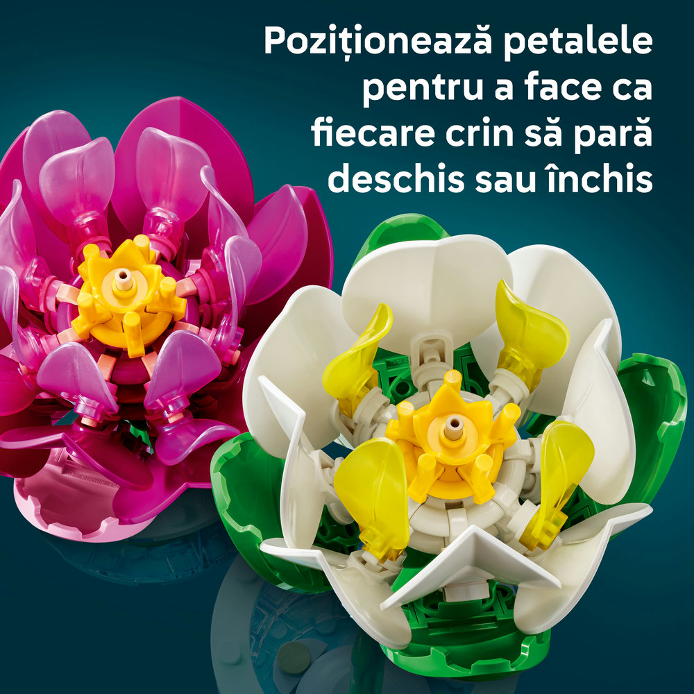 LEGO Botanicals: Nuferi 11511, 9 ani+, 259 piese