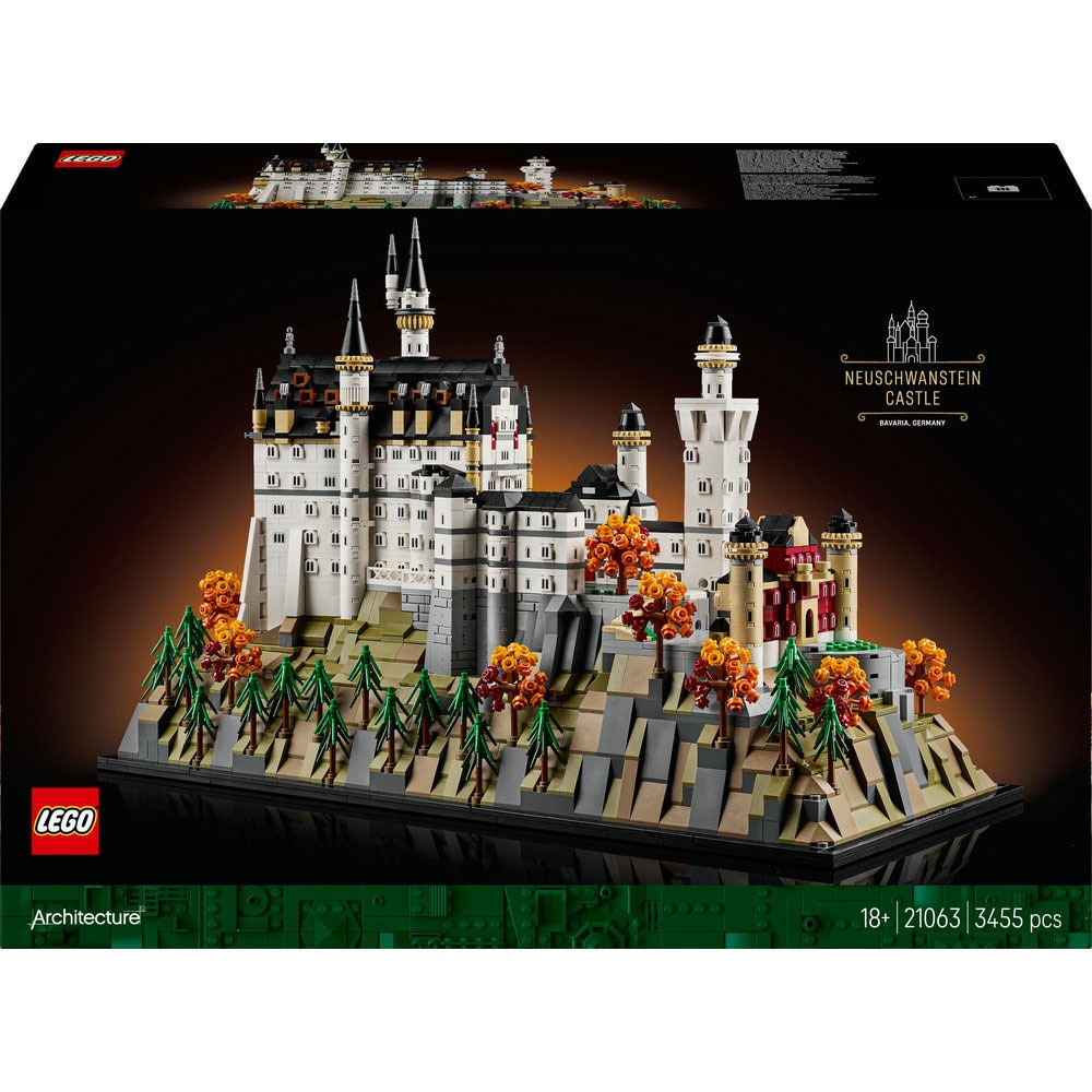 LEGO Architecture: Castelul Neuschwanstein 21063, 18 ani+, 3455 piese