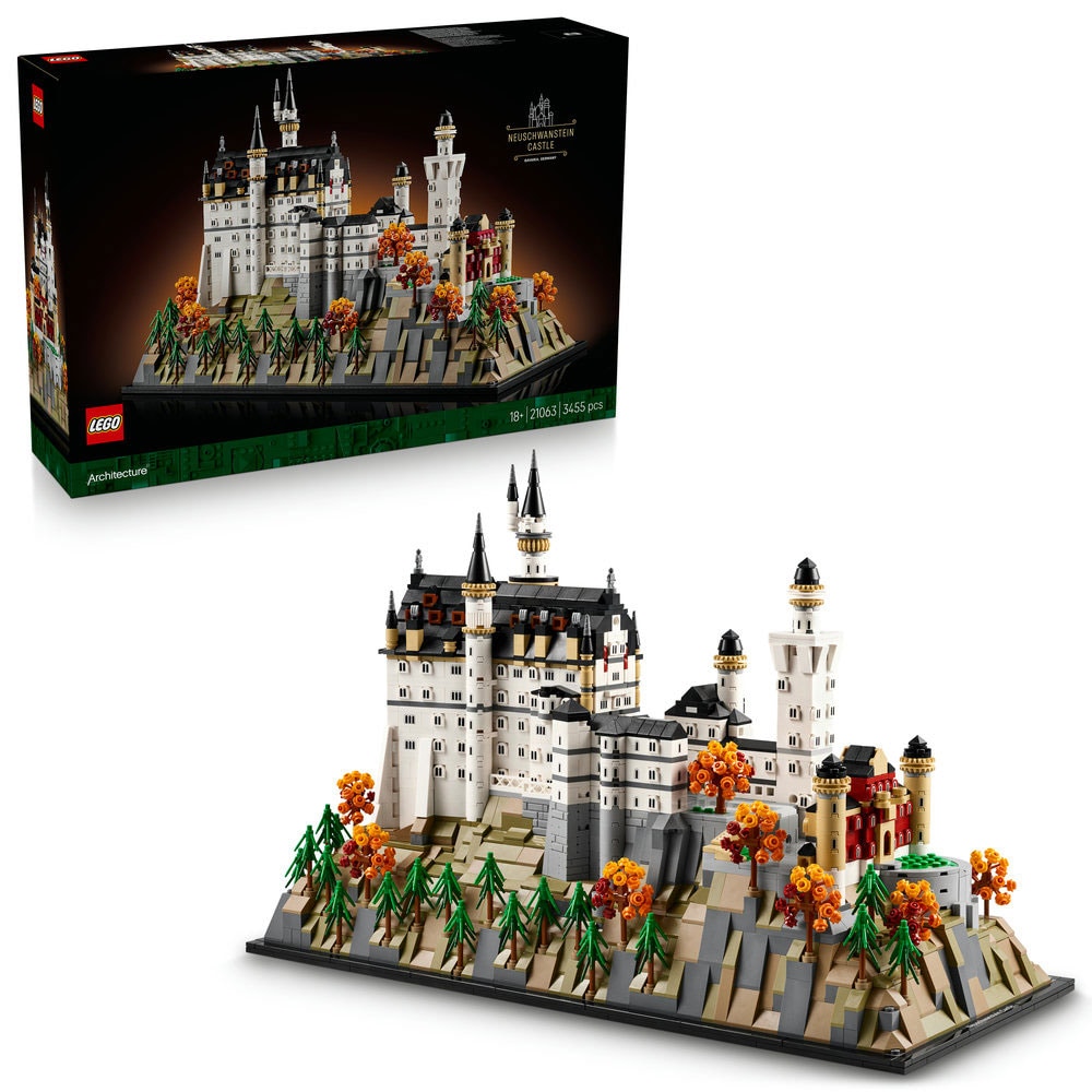LEGO Architecture: Castelul Neuschwanstein 21063, 18 ani+, 3455 piese