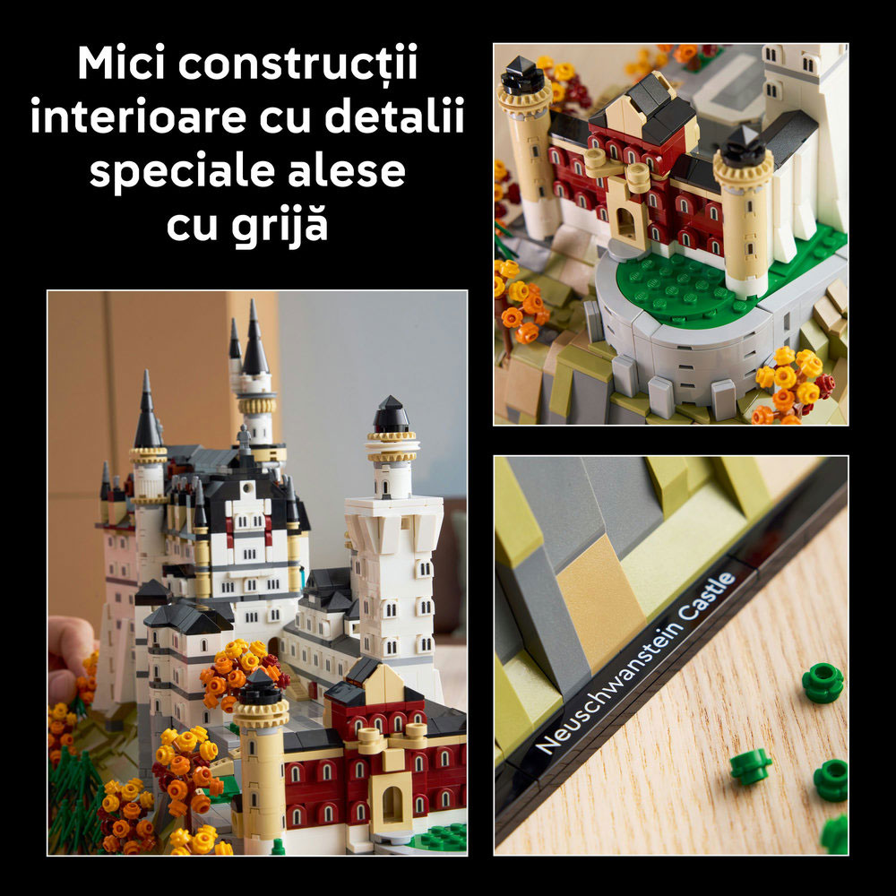 LEGO Architecture: Castelul Neuschwanstein 21063, 18 ani+, 3455 piese