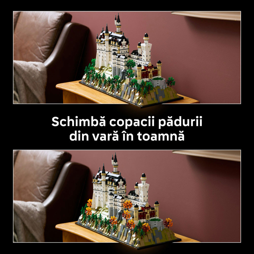LEGO Architecture: Castelul Neuschwanstein 21063, 18 ani+, 3455 piese