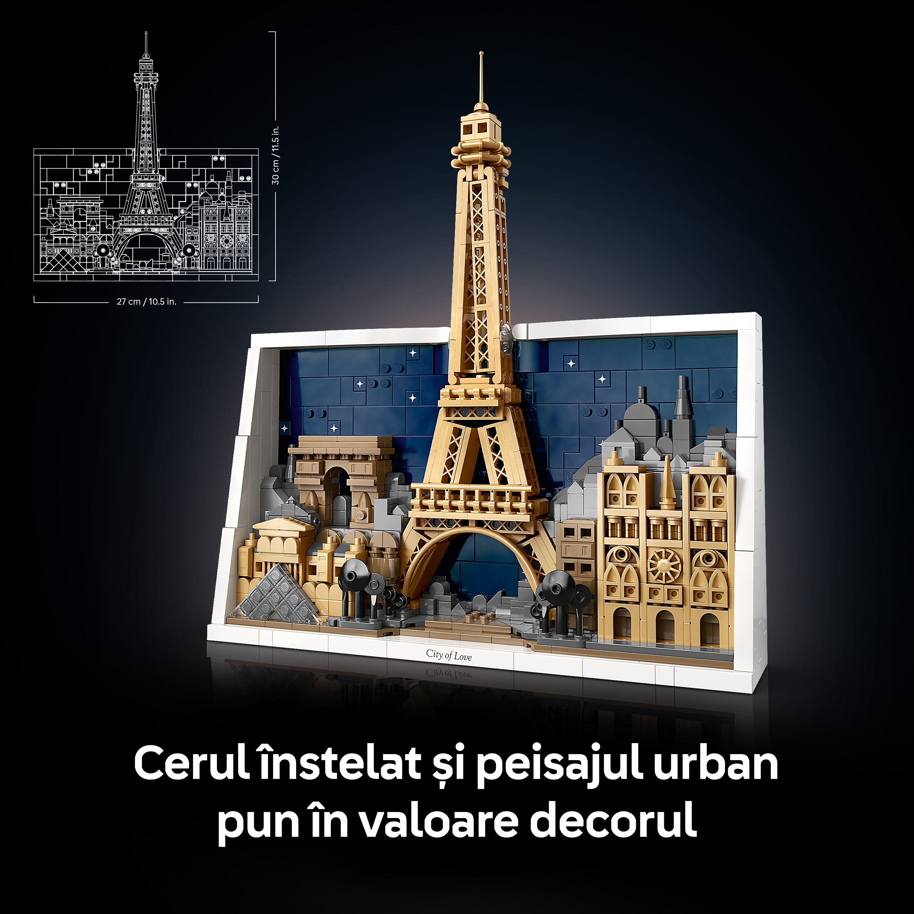 LEGO Architecture: Paris - Orasul iubirii 21064, 18 ani+, 958 piese