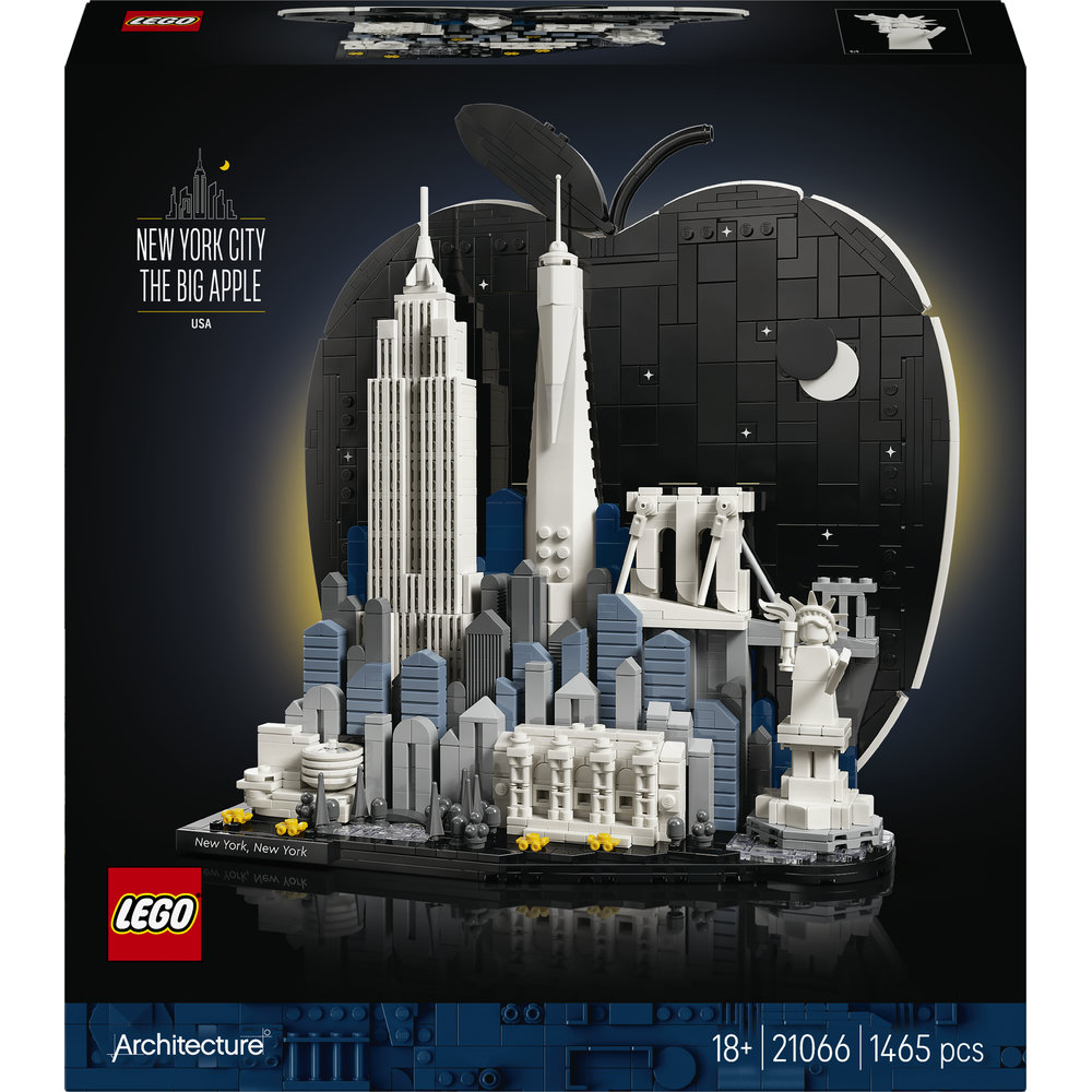 LEGO Architecture: New York City  The Big Apple 21066, 18 ani+, 1465 piese
