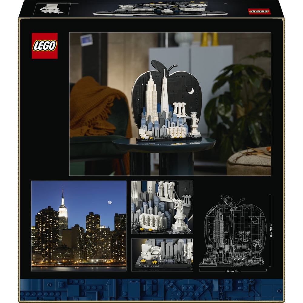 LEGO Architecture: New York City  The Big Apple 21066, 18 ani+, 1465 piese